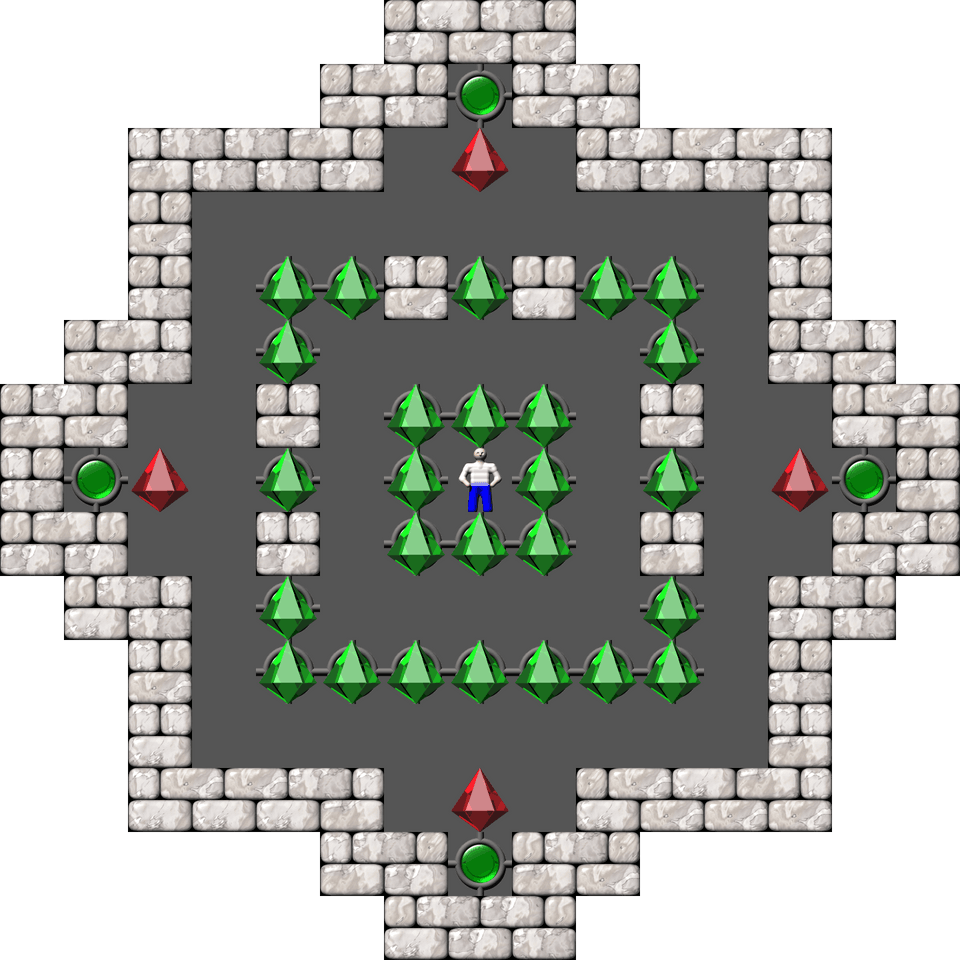 Sokoban Microban 02 Arranged level 2